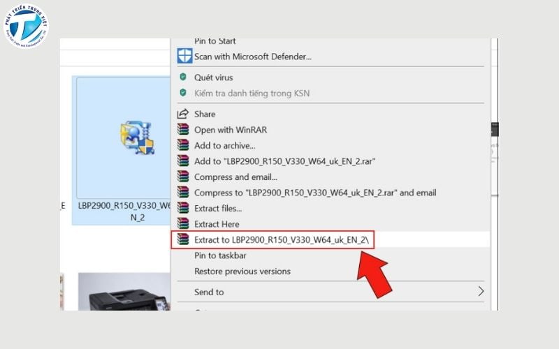 Cài đặt máy in Canon 2900 trên Windows 10